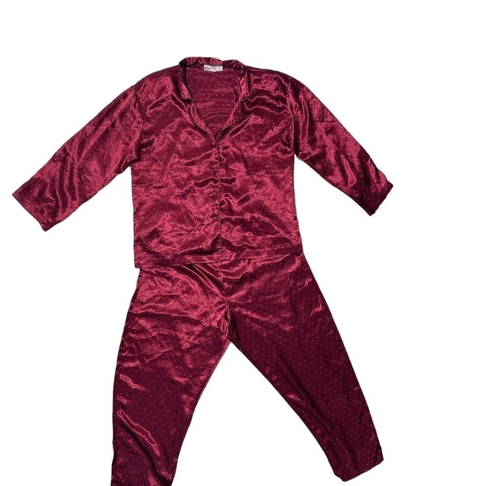 Body Drama Lingerie Vintage Red Pajama Set (PJ) Size L